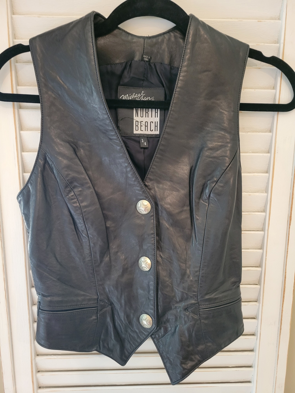 North Beach Leather Women's Leather Vest